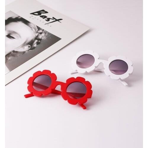 Vintage Kids Sunglasses Child Sun Glasses Round Flower Gafas Baby Children UV400 Sport Sunglasses Girls Boys Oculos De Sol