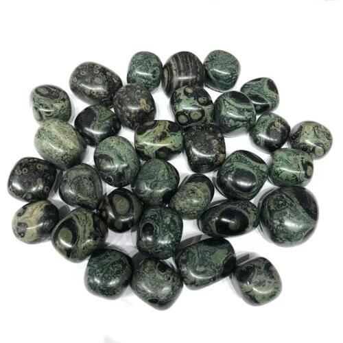 High Quality Crystals Wholesale Bulk Gemstone Natural Green Kambaba Tumbled Stones For Home Decoration