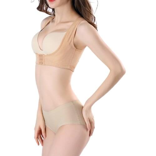 Women Back Support Vest Top Bra Posture Correctors Shapewear Push Up Breast Brace can CSV