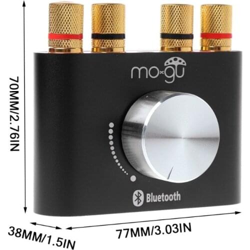 1Set 2x50W Mini Bluetooth Digital Amplifier HiFi Stereo Amp Home Audio Power Supply Adapter Converter