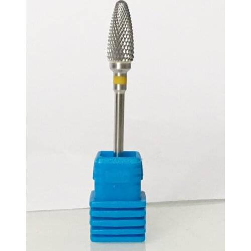 1pcs/set 3/32'' Nail Drill - Carbide - (X-Fine ) Nail Bit (Silver) new nail art salon nail file drill bit 203001