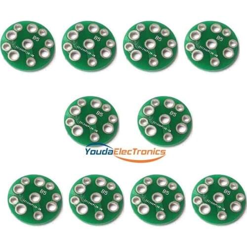 10pcs Small PCB for CMC EIZZ 5 pins tube socket adapter 5 pin PX25 U18 U19 PX4
