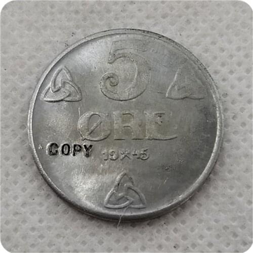 1945 Norway 5 Ore (Iron) KM#388 COPY