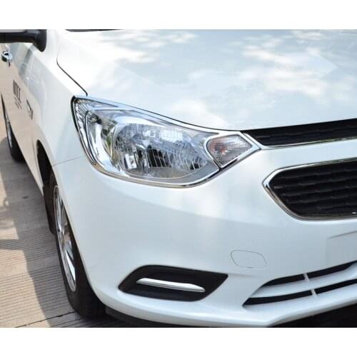 2pcs For Chevrolet sail 3 2015-2017 Front lampshade headlight Decorative cover Taillight decorative frame
