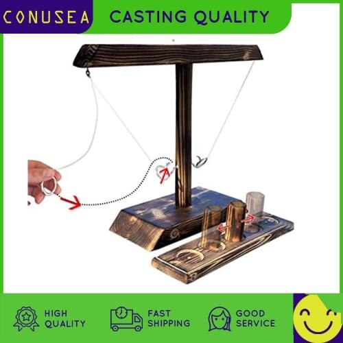 2021Fidget Toy Party Drinking Game Toys Wooden Ring Toss Game Hook Board games montessori toy games kids toys for children adult