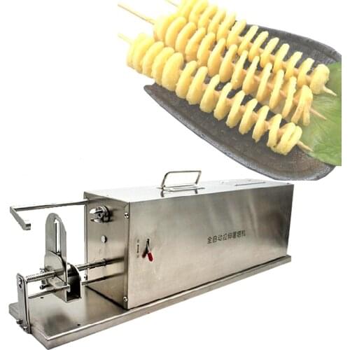 220v/110v factory direct small electric twisted potato apple slicer spiral french fries slicer 55cm