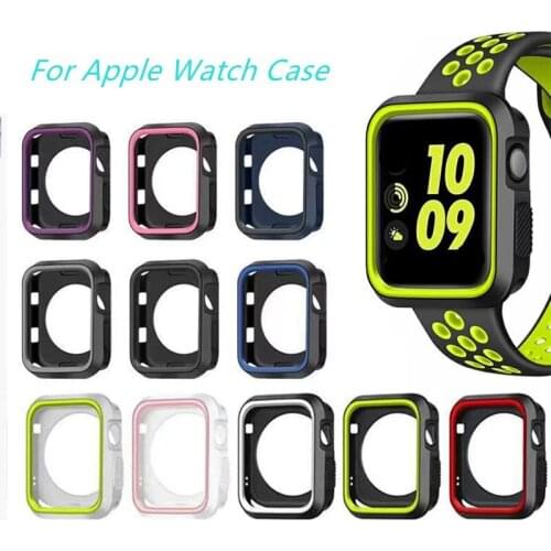 360 Slim Watch Cover for Apple Watch Case 6 SE 5 4 3 2 1 42MM 38MM Soft TPU Bumper Silicone Protector for iWatch 4 3 44MM 40MM