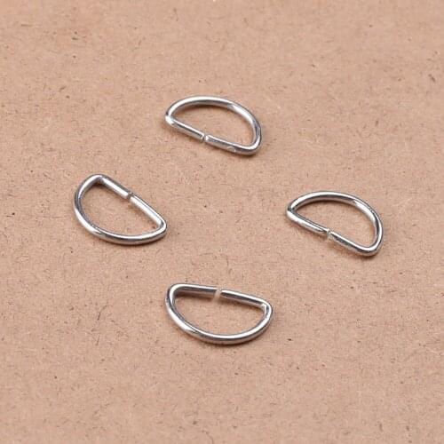 50pcs Half Circle D Buckle Connection Buckle Fit Making Bags /rope/apparel Fashion DIY Jewelry Accessories