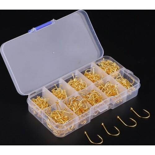 500x Extra Sharp High Carbon Steel Fishing Hooks Big Game Hooks W/ Box