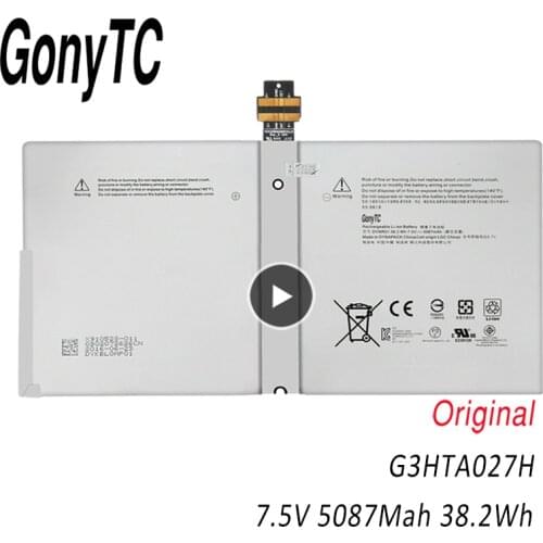 GONYTC G3HTA027H For Microsoft Surface Pro 4 Battery 1724 12.3" Tablet DYNR01 7.5V 38.2WH 5087mAh