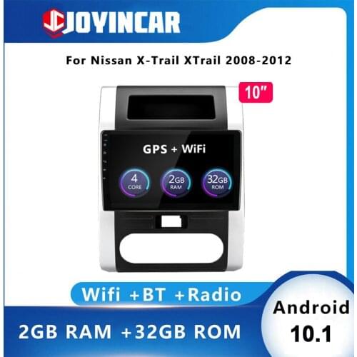 JOYINCAR Android 10.1 Car Radio For Nissan X-Trail XTrail X Trail T32 T31 Qashqai 08-12 2din WIFI GPS Navi Multimedia Player