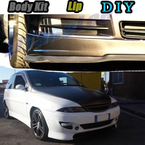 Car Bumper Lip Front Spoiler Skirt Deflector For Chrysler / Lancia Ypsilon Tune Car Modified Body Kit VIP Hella Flush Lips