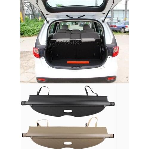 Car Rear Trunk Security Shield Cargo Cover For Mazda 5 M5 2007-2018 High Quality Auto Accessories Black / Beige