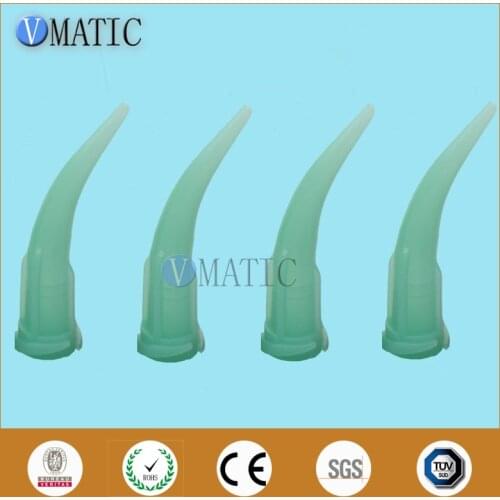 Free Shipping Quality 100pcs 18G Green TT Tapered Bend Dispensing Needle Tips