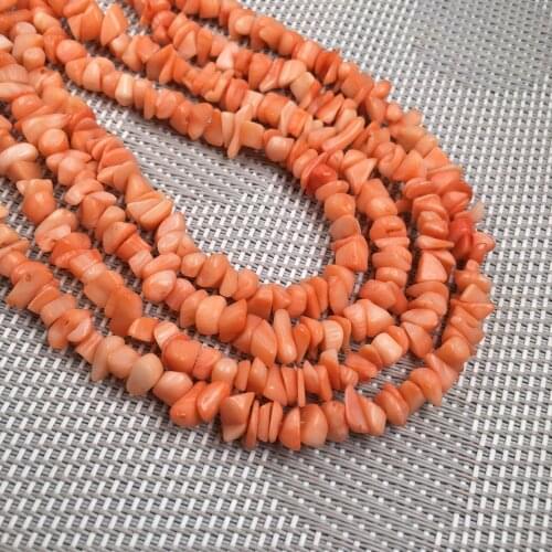 Natural Stone Coral Beads Irregular Gravel Chip Loose Beads For Jewelry Making DIY Necklace Bracelet Earrings Size 5-6mm