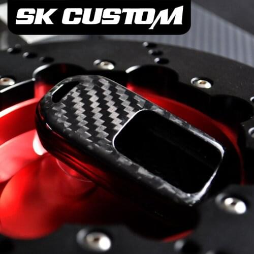 Free shipment car key cover carbon fiber key case for honda smart button key