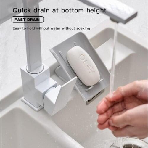 1pcs Drain Soap Holder Box Bathroom Shower Soap Storage Box Tray Rack Bathroom Accessories Drainage Soap Box Kitchen Tools