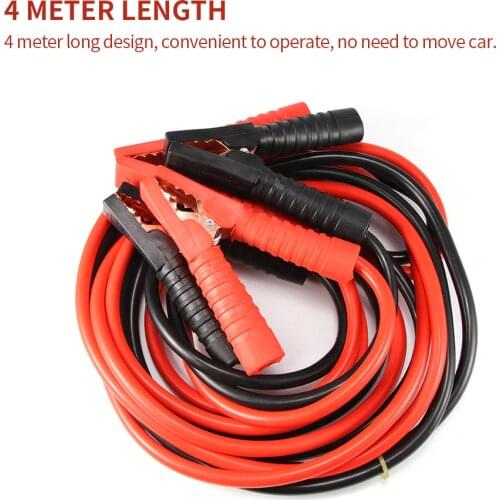 4 Meters Battery Jump Cable Car Power Booster Cable Emergency Battery Jump Cable Car Accessories Battery Jumper Wires