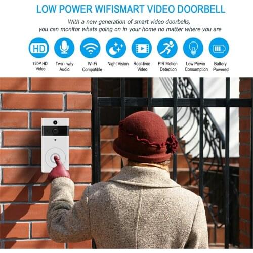 WIFI Doorbell Smart IP Video Door Video Intercom Phone Door Bell Camera For Apartments IR Alarm Wireless Security Camera