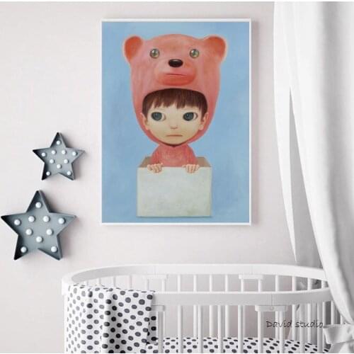 Hand Painted Paintings The Most Popular Japanese Cartoon Art Mayuka Yamamoto Oil Painting For Kids Room Dec. Christmas Gift