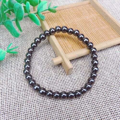 1Pc Black Stone Magnetic Therapy Bracelet Anklet Weight Loss Magnet Bracelet Slimming Product Health Care