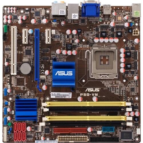 ASUS P5Q-VM DO Desktop Motherboard LGA775 DDR3 16 GB USB 2.0 DVI-D VGA Intel Core2 Processor Micro ATX motherboard