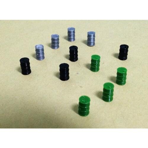 Outland Models Oil Drum x12 for Factory / Depot HO OO Scale Railway Train Layout