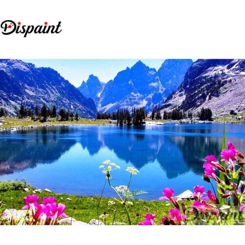 Dispaint Full Square/Round Drill 5D DIY Diamond Painting "Flower water" Embroidery Cross Stitch 3D Home Decor A10989