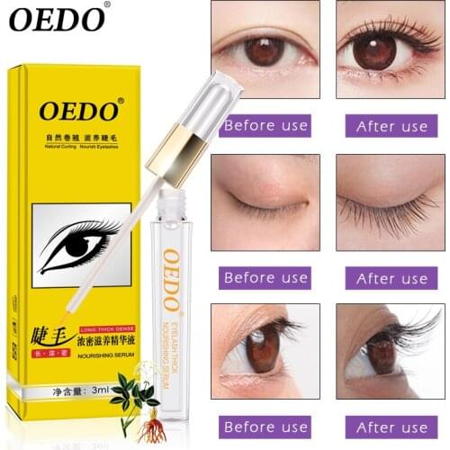 OEDO Curling Growth Eye Serum Eyelashes Enhancer Longer Fuller Thicker Wimper Lift Eyebrows Grande Lash Serum Eye Care 3ML