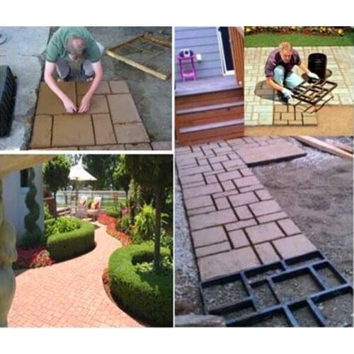 60*50*5cm BIG Garden DIY Plastic Path Maker Mold Road Paving Cement Mould Brick decor path stepping step stone maker square mold