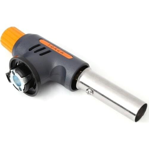 Portable Camping Welding Gas Torch Flame Flamethrower Butane Burner Wind Proof K9FA