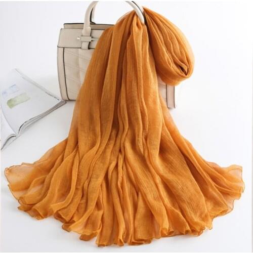 Scarves Shawls Solid Color Silk Satin Hijab Scarf For Women Elegant Neck Scarf Female 140*180cm Big Poncho Scarfs For Ladies