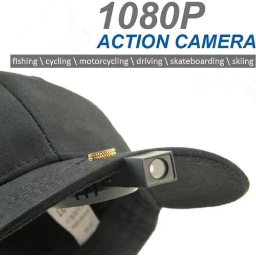 HD 1080P Wide Angle 90 Degree Cap Hat Camera Portable Camcorder Baseball Audio Voice Video Recorder Mini DV DVR 8-128GB