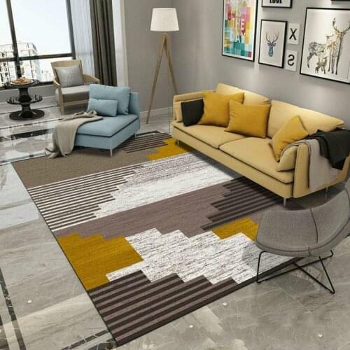 Nordic Modern Geometric Carpet Living Room Coffee Table Simple Geometric Carpet Floor Mat Carpets for Bed Room Large Fur Rug