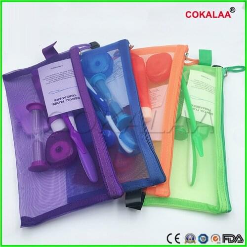 10Bags Dental Tools Orthodontic Oral Care Kit Teeth Whitening Suit Interdental Brush Dental Floss Mouth Mirror Tooth Brush