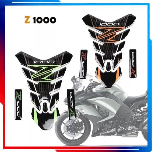 For Kawasaki Z1000 Fish Bone Protector Racing Sticker Tank Cap Cover Reflective