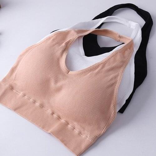Halter Top Women Tube Crop Top Female Sport Bra Camis Sleeveless Streetwear Womens Tube Top Bralette Underwear Backless