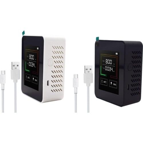 CO2 Concentration Meter Carbon Dioxide CO2 Detector Air Quality Monitor TVOC Temperature Humidity Tester High Precision
