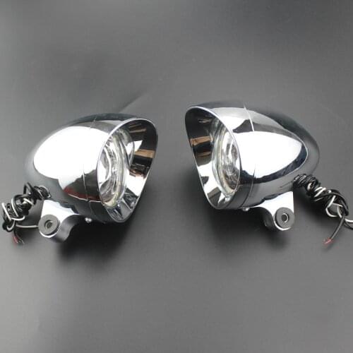 Motorcycle Parts Universal LED Bullet Passing Spot Light Fog Lamp Head Light Custom For Harley Honda Yamaha Suzuki Kawasaki