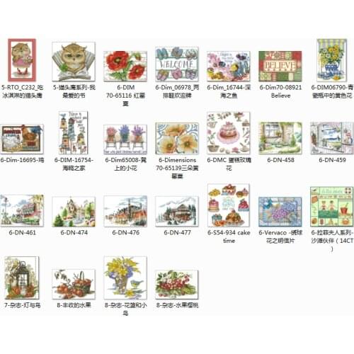 1 Top selling 4.87usd Counted Cross Stitch 11CT 14CT 18CT DIY Chinese Cross Stitch Kits Embroidery Needlework Sets