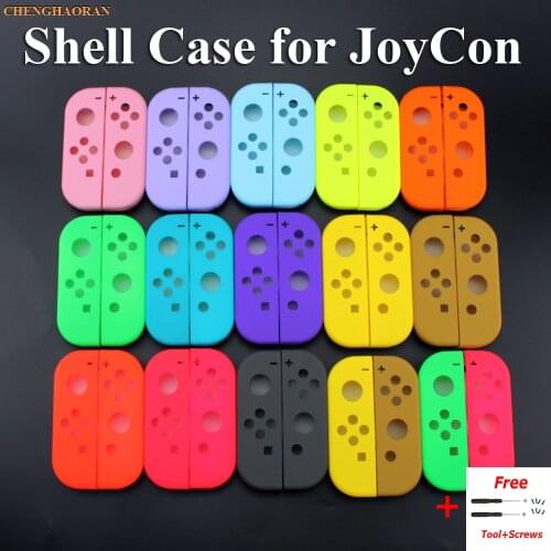 1x Solid 14Colors for Nintend Switch NS Joy Con Replacement Housing Shell Cover for NX JoyCons Controller Case Green Pink Teal