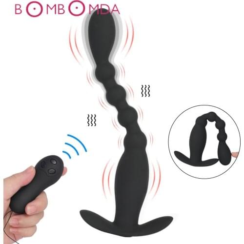 10 Speeds Anal Beads Anal Vibrator Butt Plug Clitoris Stimulator Female Masturbation Male Prostate Massager Sex Toys for Adult