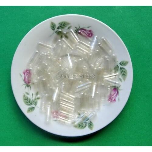 200pcs! 00# clear translucent capsules! HPMC Celloluse empty capsules size 00(joined or seperated capsules available)