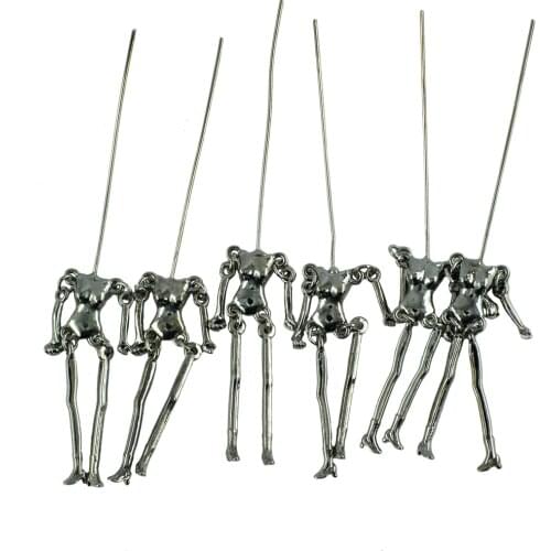 34 Pieces/Set Jewelry Making Charms Body Pendant DIY Doll Necklace Crafts