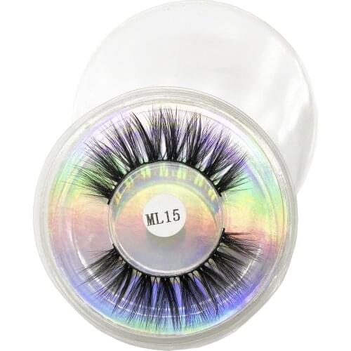 3d Faux Mink Eyelashes Soft Fake Lashes Fluffy Mink Lashes Wispy Individual Cross Long Makeup Eyelash Extension Eye Lashes