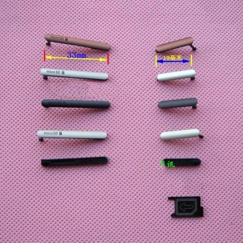 5 Colors New Housing Micro SD Card Slot+USB Charging Port Dust Plug Waterproof Block Cover For Sony Xperia Z3 D6603 D6653 SOL26