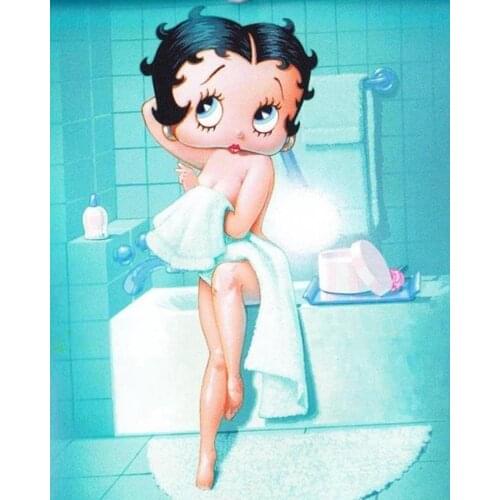 5D diy embroidery pattern mosaic diamond painting Round/square cartoon girls full drill crafts 3d cross stitch kits room decors