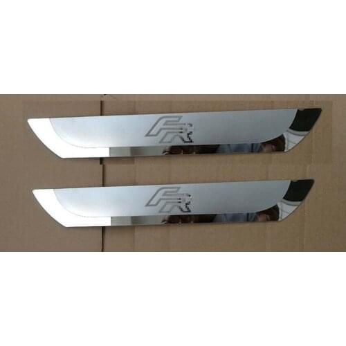 Car Decoration Stylin FR Stainless Steel Scuff Plate Door Sill Cover For SEAT LEON ARONA ATECA FR 2PCS