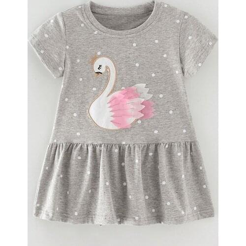 Brand Quality Cotton Children Clothing One-piece Dress Summer Baby Girl Clothes Infant Bebe Toddler Kids Beach Dresses for Girls