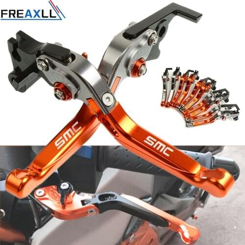 For 690SMC 690 SMC R 2008 2009 2010 2011 2012 2013 Aluminum Accessories Foldable Extendable Motorcycle Brake Clutch Levers